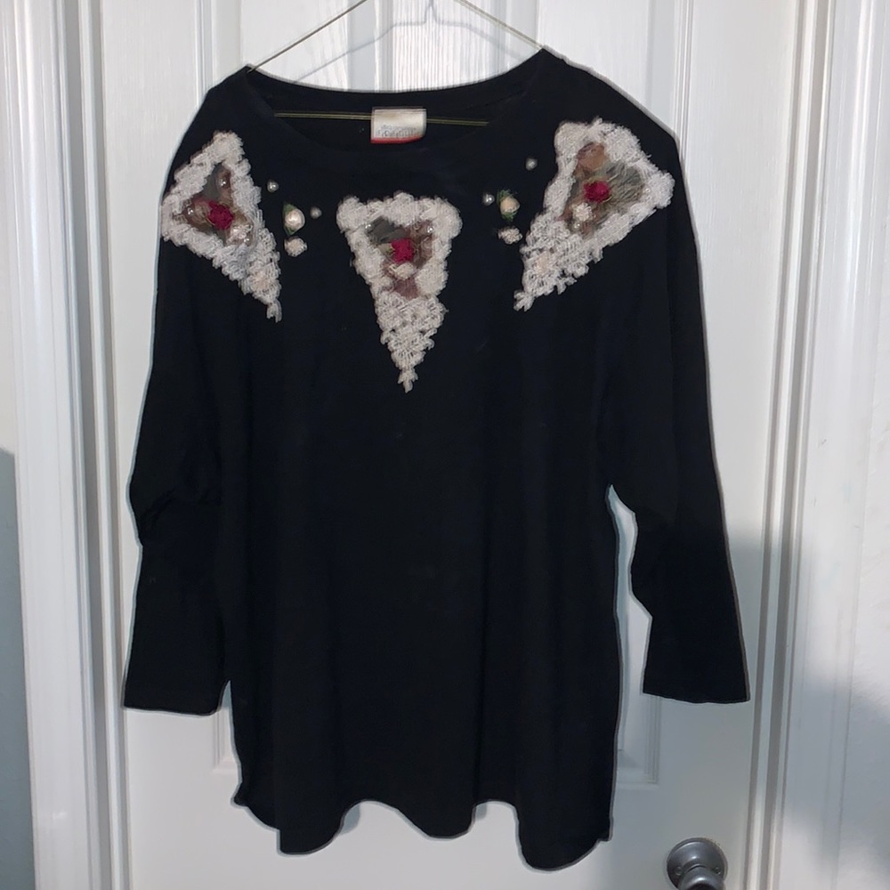 Vintage Forelli Christmas blouse
